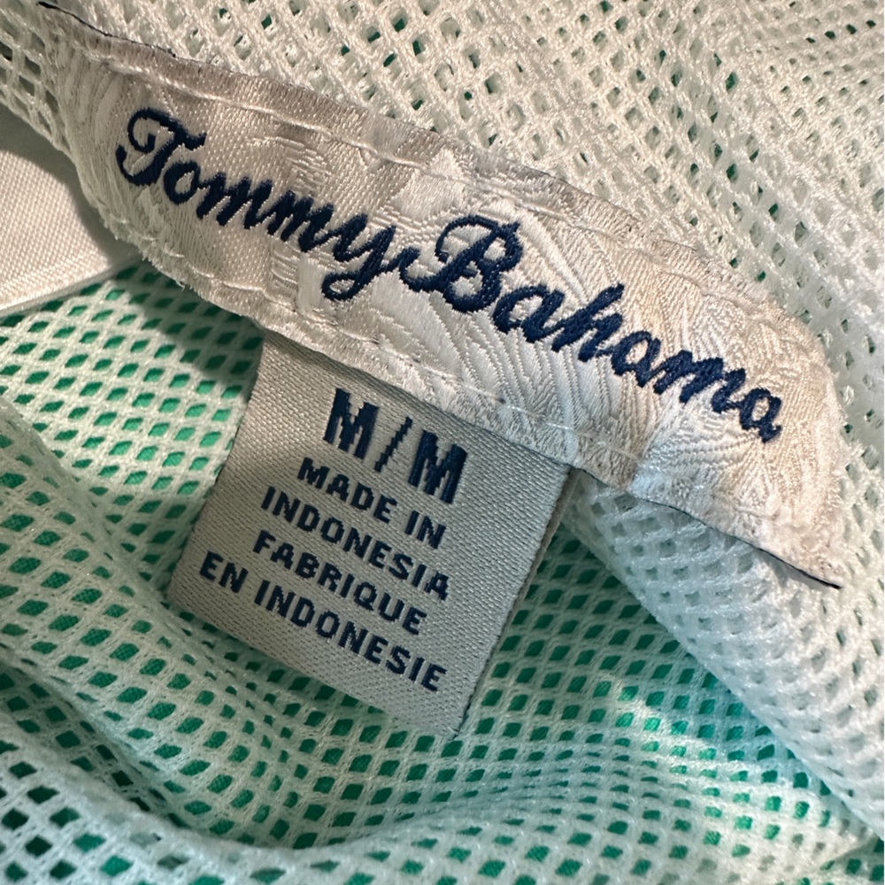 Tommy Bahama Men’s Board Shorts Swim Trunks Size Medium Light Green - Picture 5 of 9